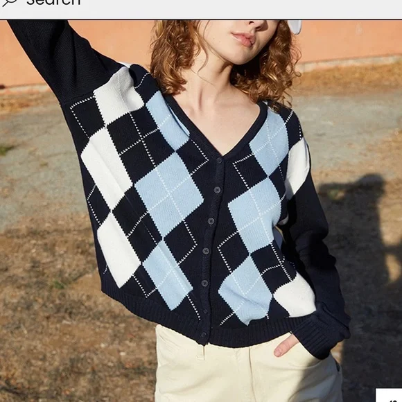 PacSun Sweaters John Galt Argyle Cardigan Poshmark